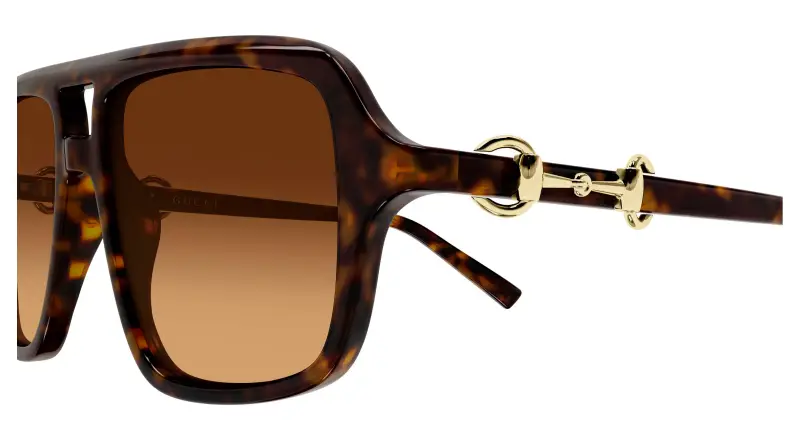 Gucci Occhiali da sole Donna Marrone 4301801 miniatura 3