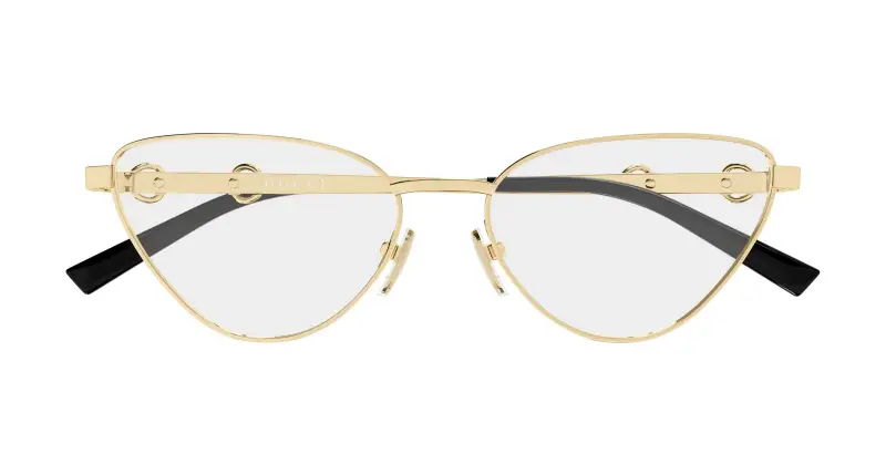 Donna Gucci GG2054O 001 Montature da vista Metallo Oro Trasparente Cat Eye miniatura 2