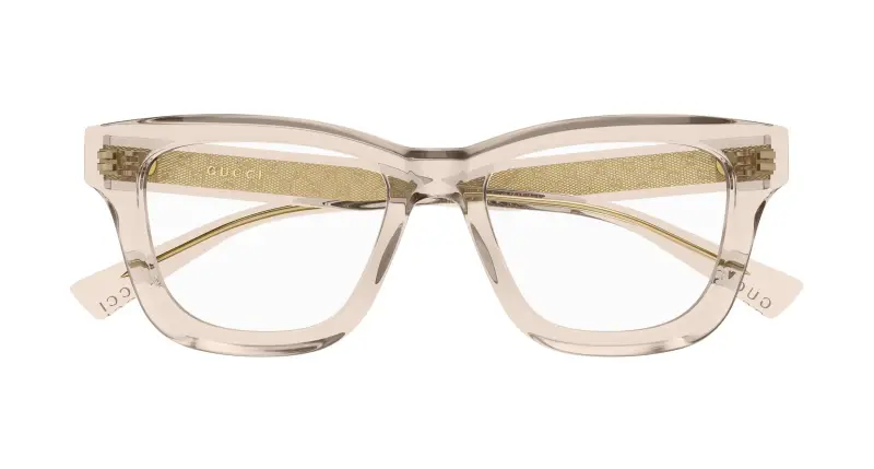 Donna Gucci GG2066O 003 Montature da vista Acetato Marrone Trasparente Cat Eye miniatura 2