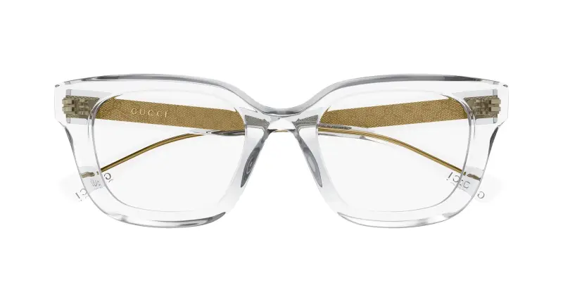Donna Gucci GG2067OL 004 Montature da vista Acetato Cristallo Trasparente Squadrata miniatura 2
