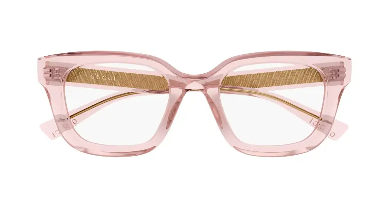 Donna Gucci GG2067OL 007 Montature da vista Acetato Rosa Trasparente Squadrata miniatura 2