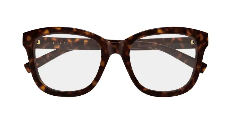 Donna Gucci GG2104O 002 Montature da vista Iniettato Havana Trasparente Squadrata miniatura 2