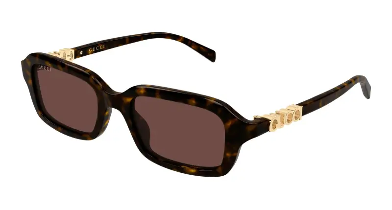 Donna Gucci GG2152S 002 Occhiali da sole Acetato Havana Marrone Squadrata