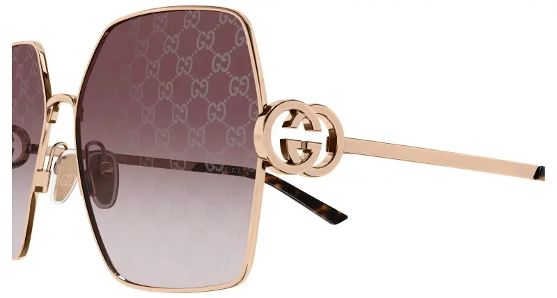 Gucci Occhiali da sole Donna Oro 4305969 miniatura 3