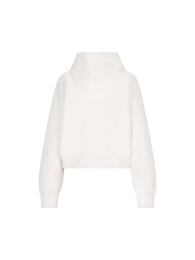 Felpa In Cotone Stampato BIANCO miniatura 2