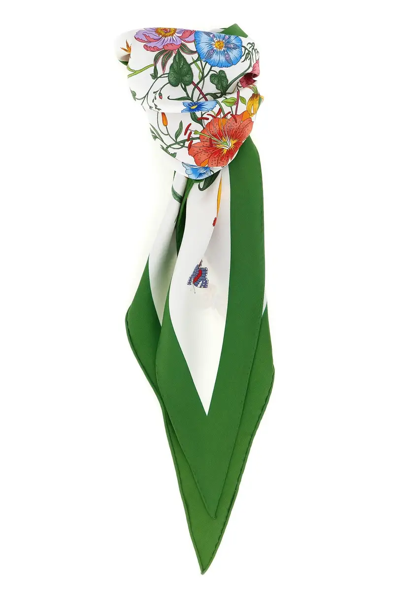 Foulard Gucci Flora Bianco