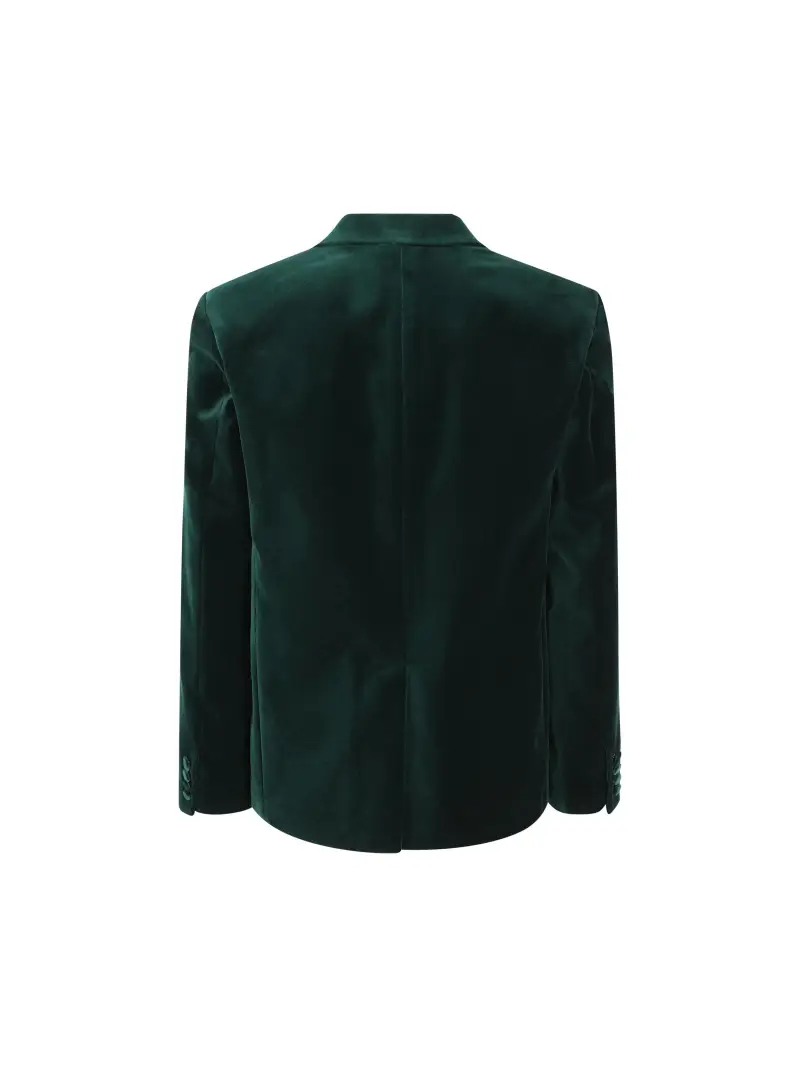 Giacca In Velluto VERDE miniatura 2