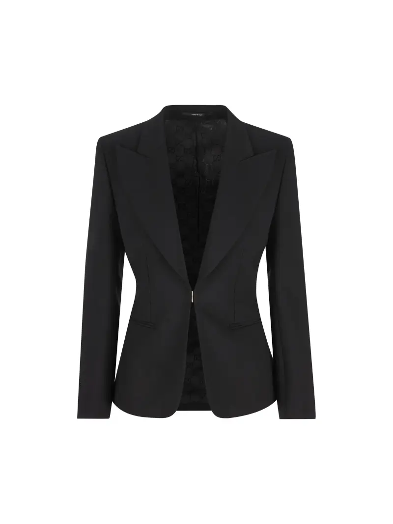 Giacca Tecnica In Lana NERO