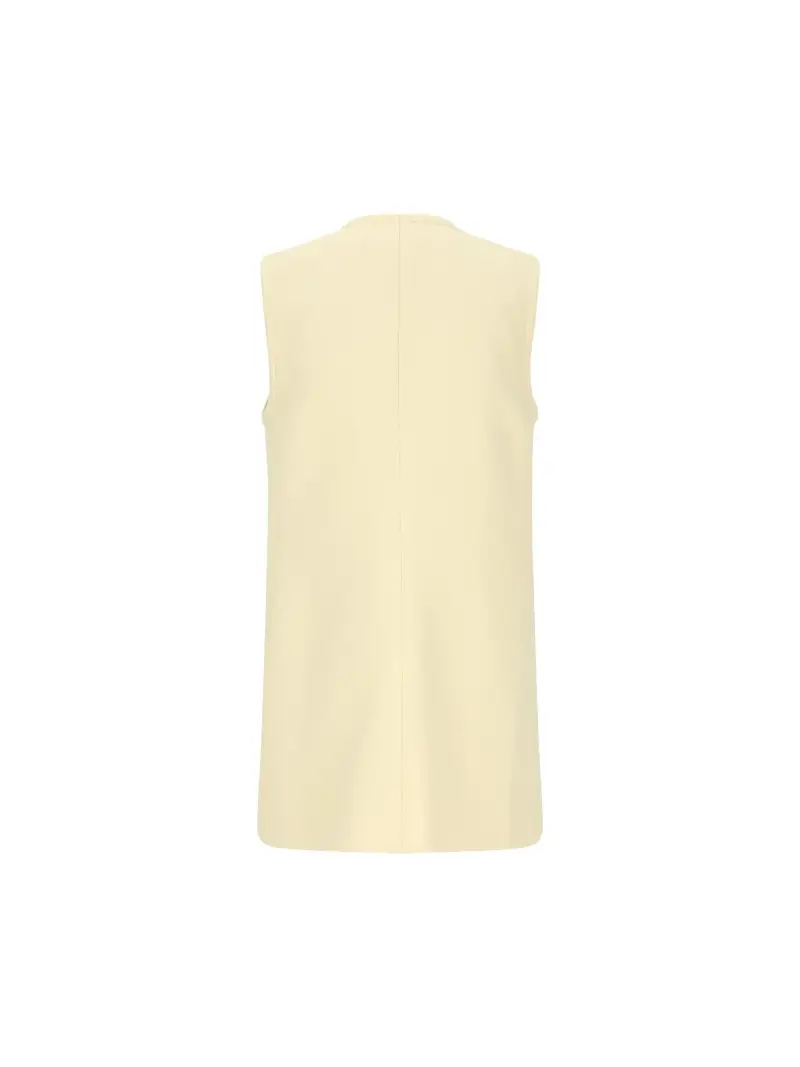 Gilet Con Maxi Bottoni GIALLO miniatura 2