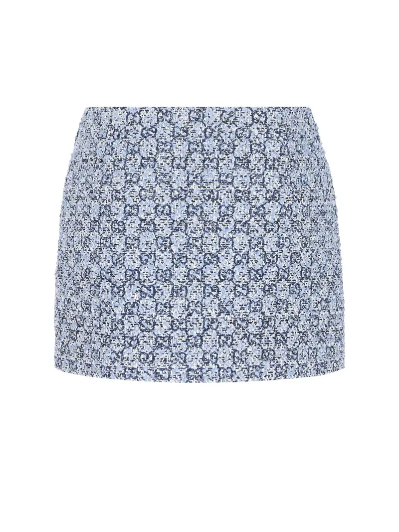 Gonna GG In Cotone AZZURRO miniatura 2