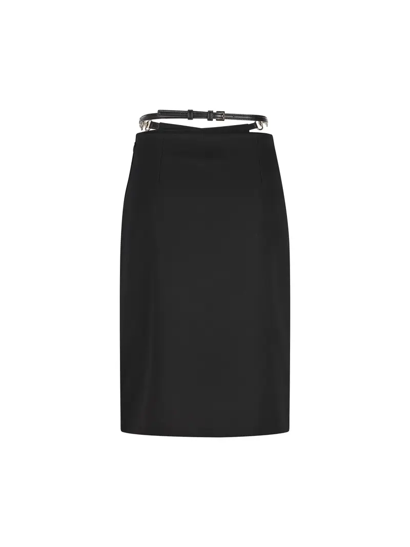 Gonna In Lana Con Morsetto NERO miniatura 2