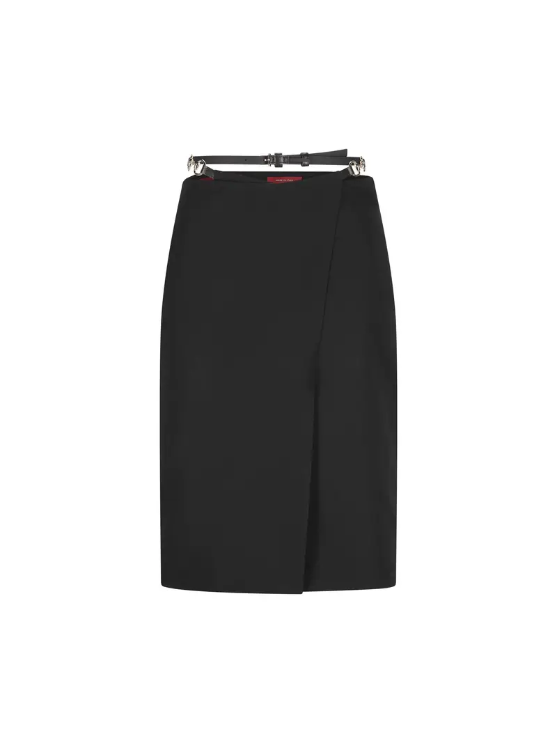 Gonna In Lana Con Morsetto NERO