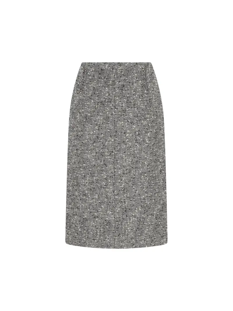 Gonna In Lana GRIGIO miniatura 2