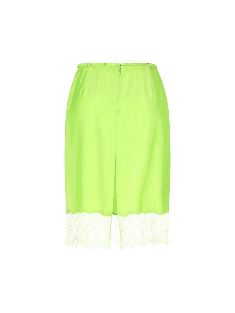 Gonna In Twill VERDE miniatura 2