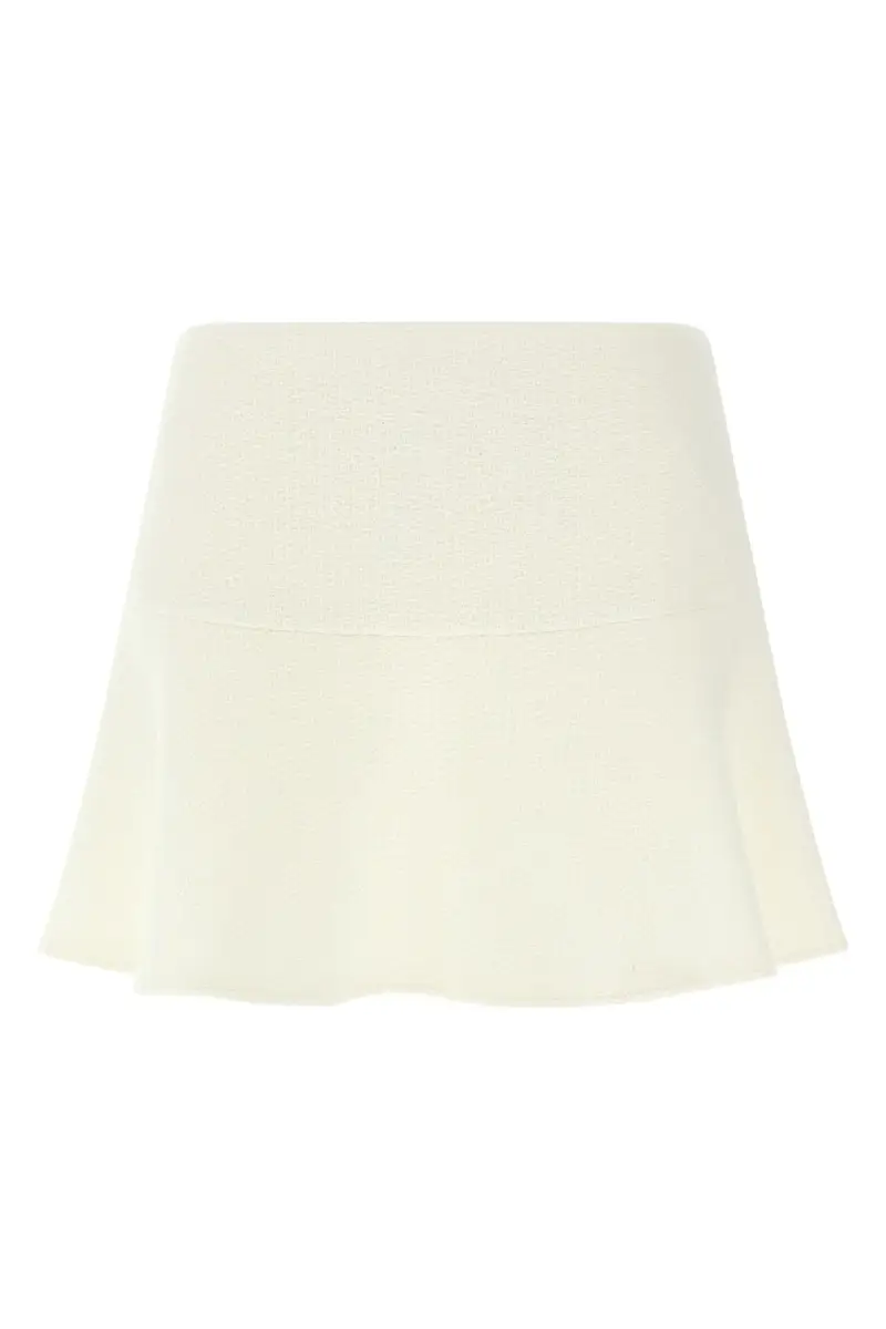 Gonna Lana Bouclé Bianco