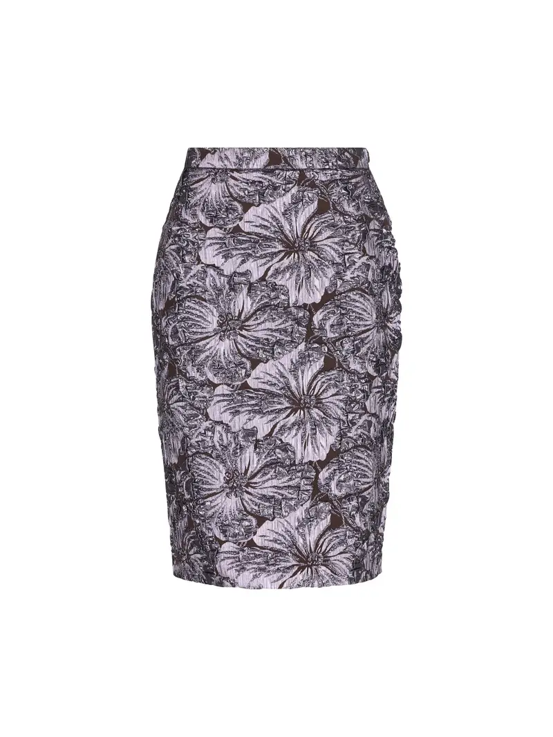 Gonna Midi Floreale VIOLA