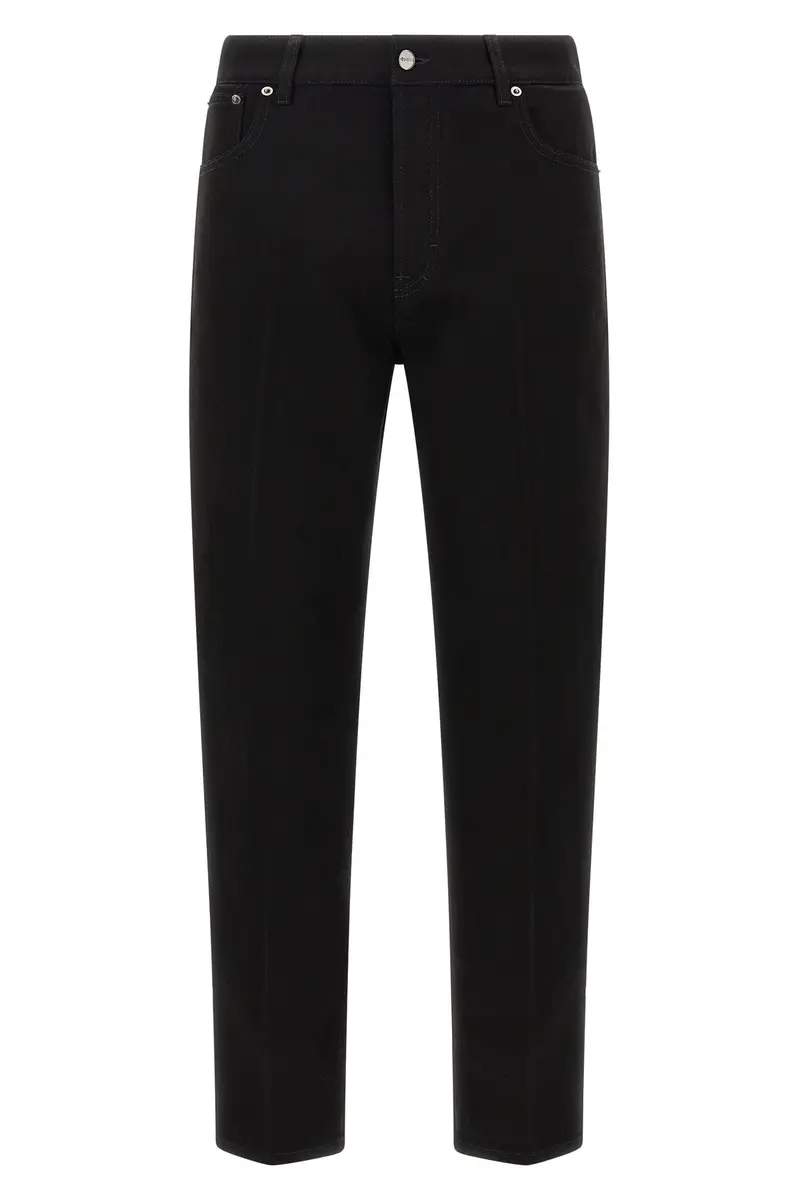 Jeans Crop 'Morsetto' Nero