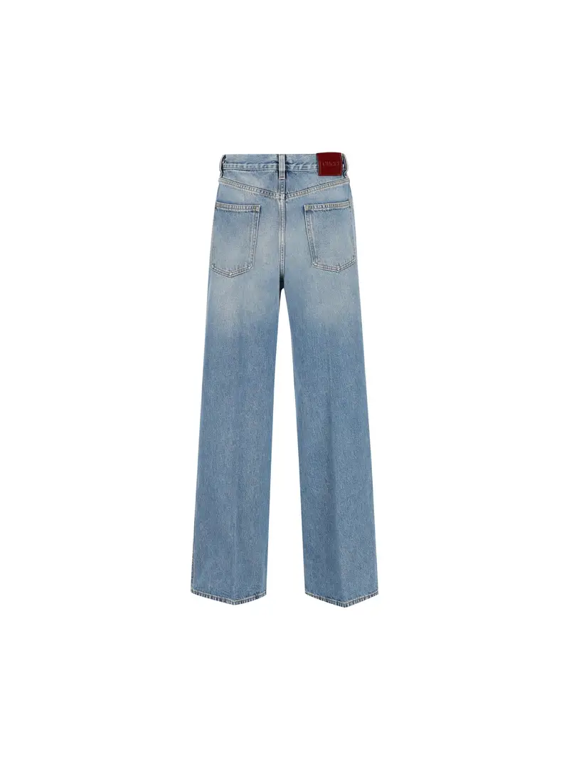 Jeans In Cotone AZZURRO miniatura 2
