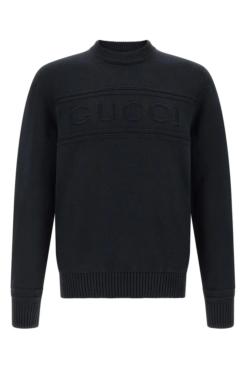 Maglione Intarsio Gucci Blu