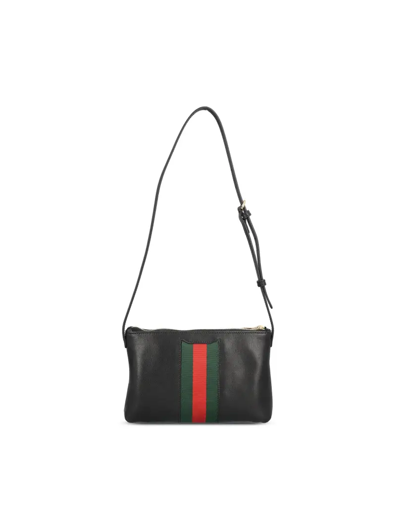 Mini Borsa Gucci Horsebit Web NERO miniatura 2