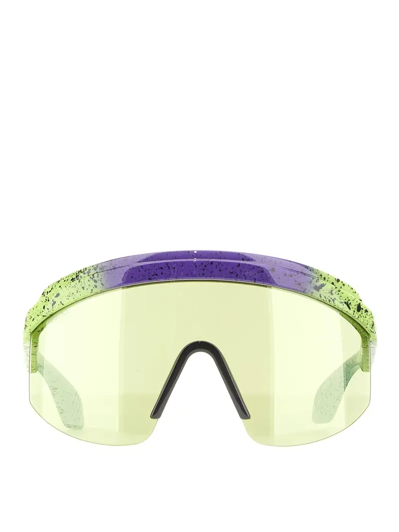 Occhiali da sole con montatura a maschera Verde