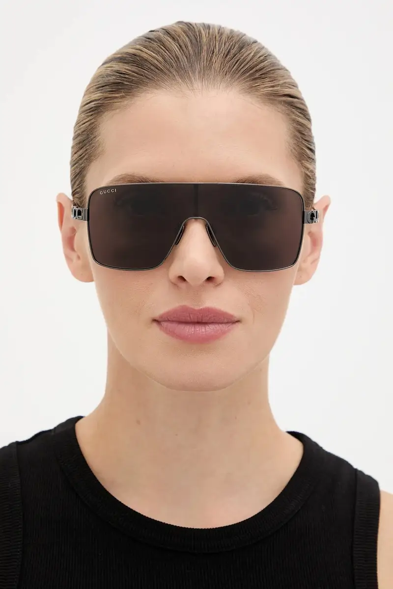 Gucci Occhiali da sole Donna Grigio 3770543 miniatura 5