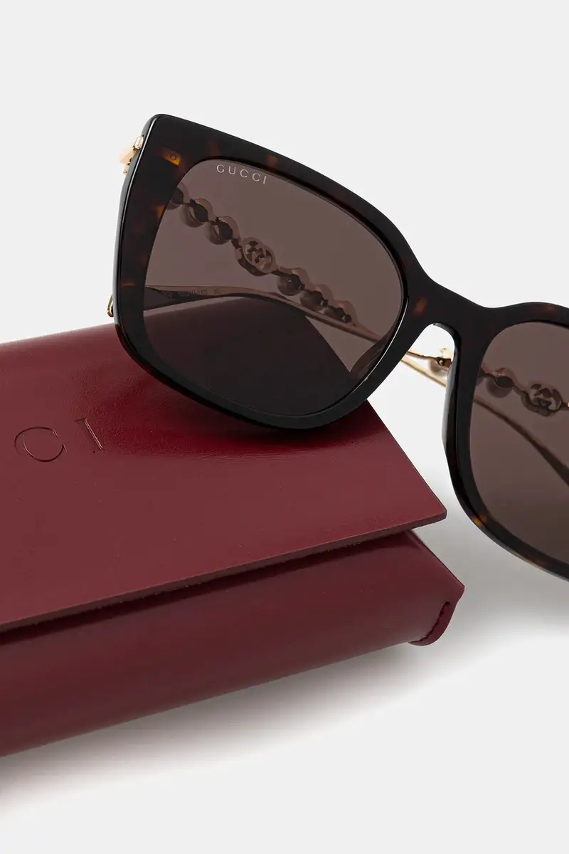 Gucci Occhiali da sole Donna Marrone 3772106 miniatura 5