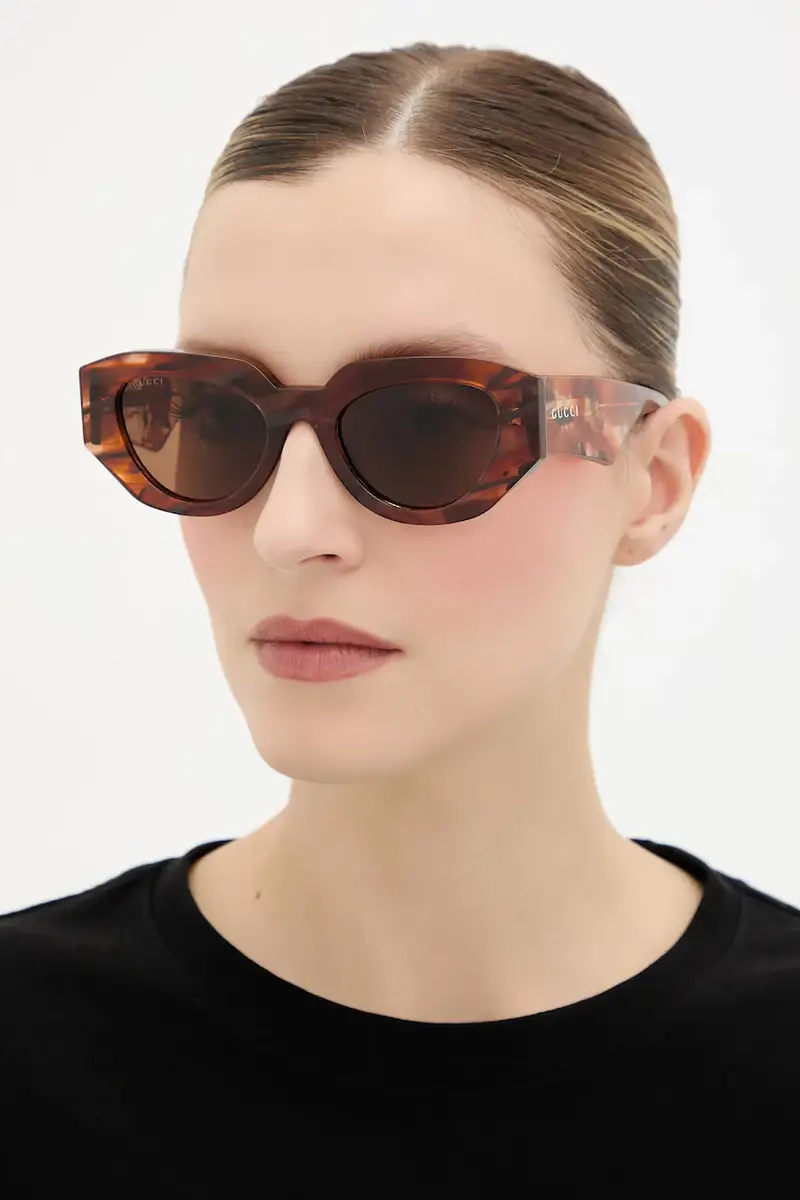 Gucci Occhiali da sole Donna Marrone 3772019