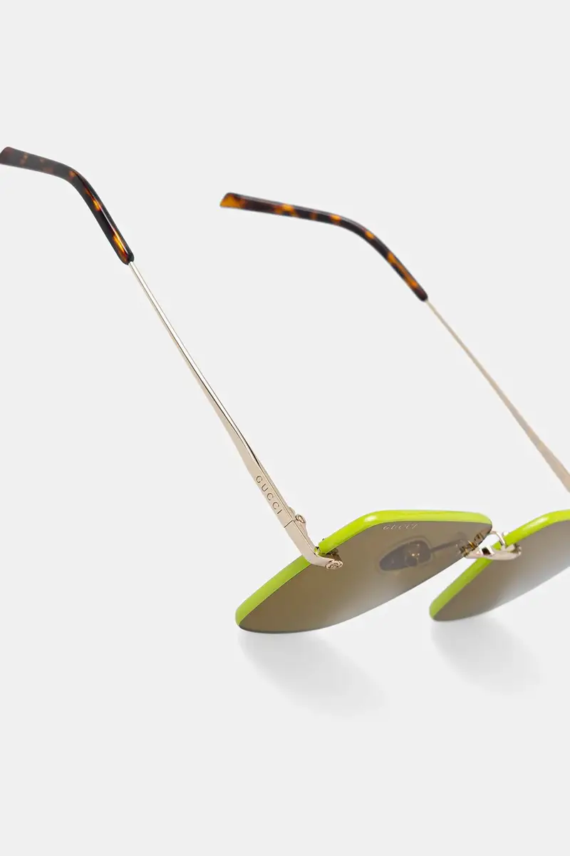 Gucci Occhiali da sole Donna Oro 3779012 miniatura 4