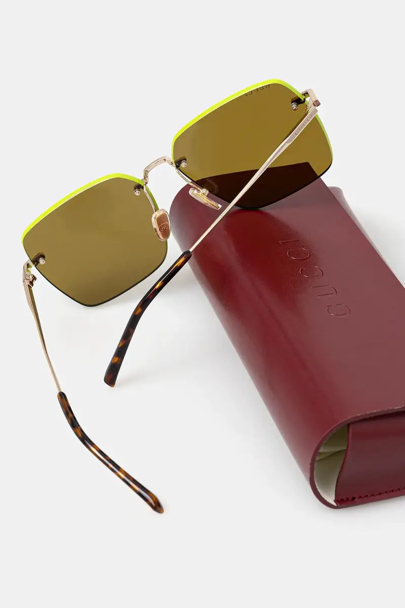 Gucci Occhiali da sole Donna Oro 3779012 miniatura 5