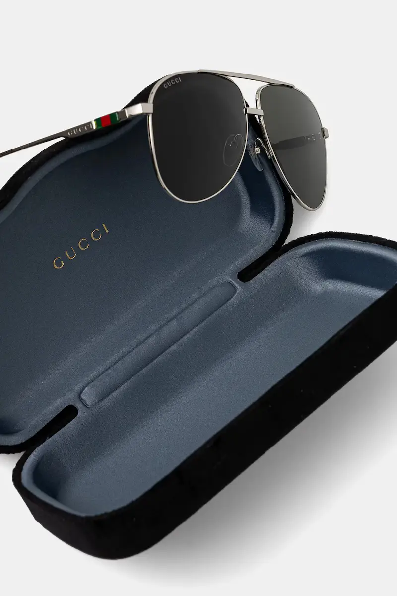 Gucci Occhiali da sole Uomo Argento 3241546 miniatura 3