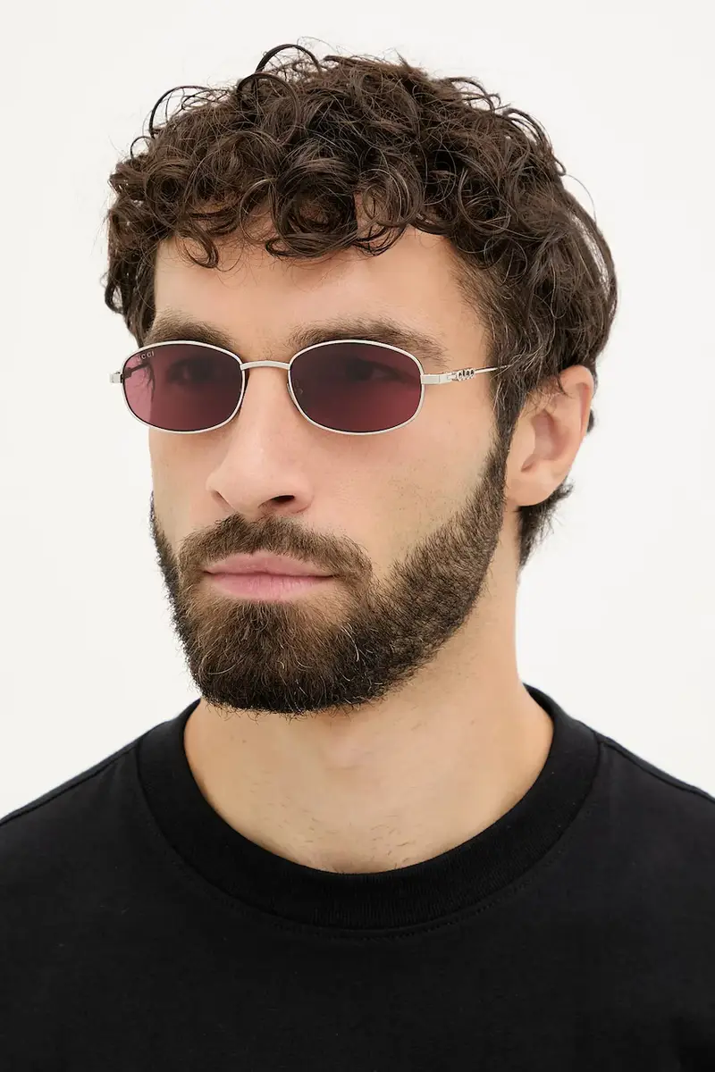 Gucci Occhiali da sole Uomo Argento 3764550