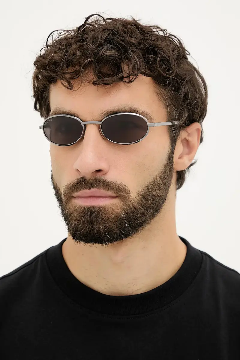 Gucci Occhiali da sole Uomo Argento 3764540