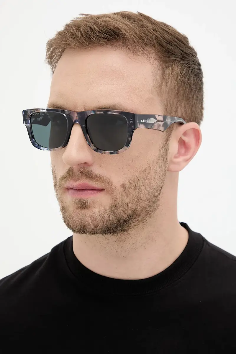 Gucci Occhiali da sole Uomo Blu 3767936