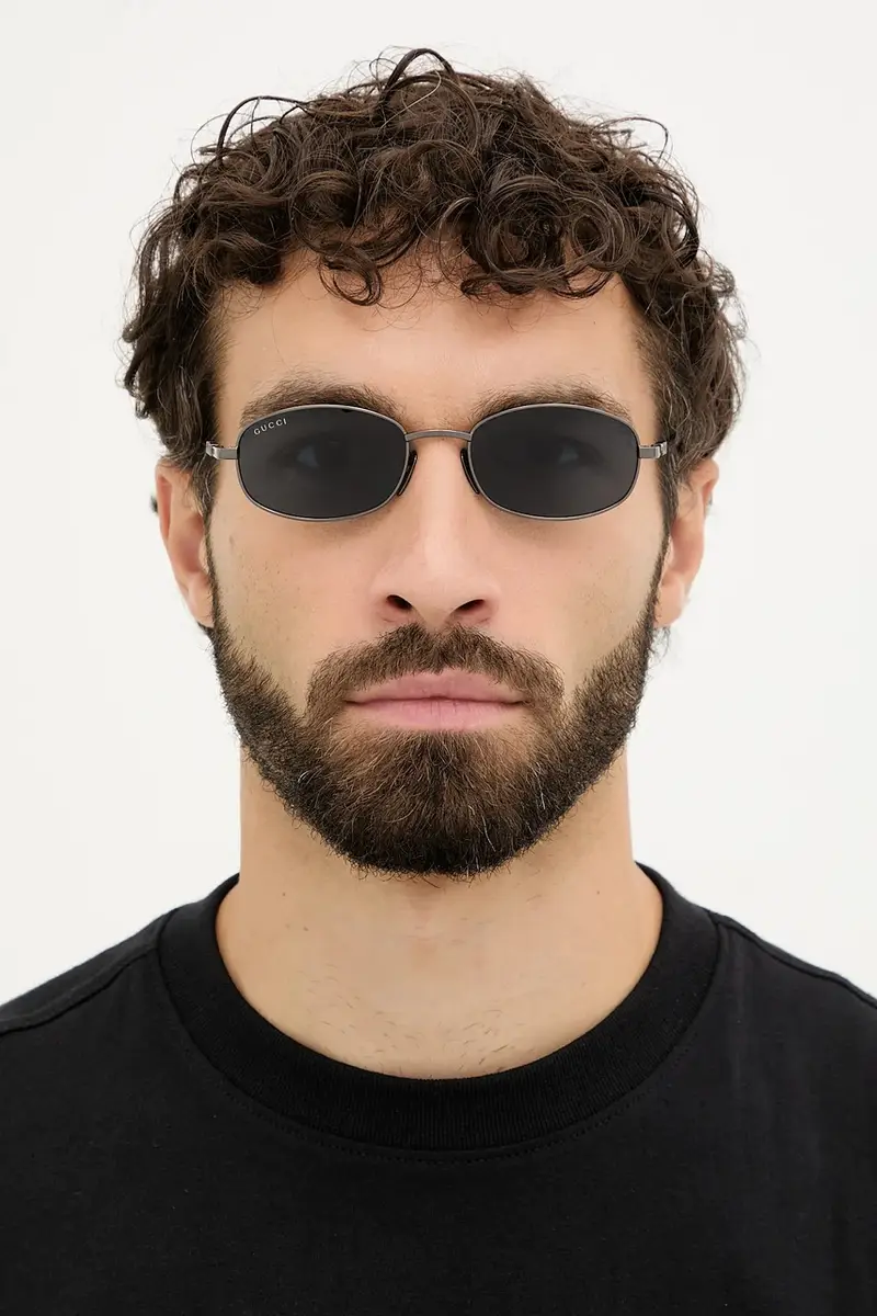 Gucci Occhiali da sole Uomo Grigio 3770320 miniatura 5