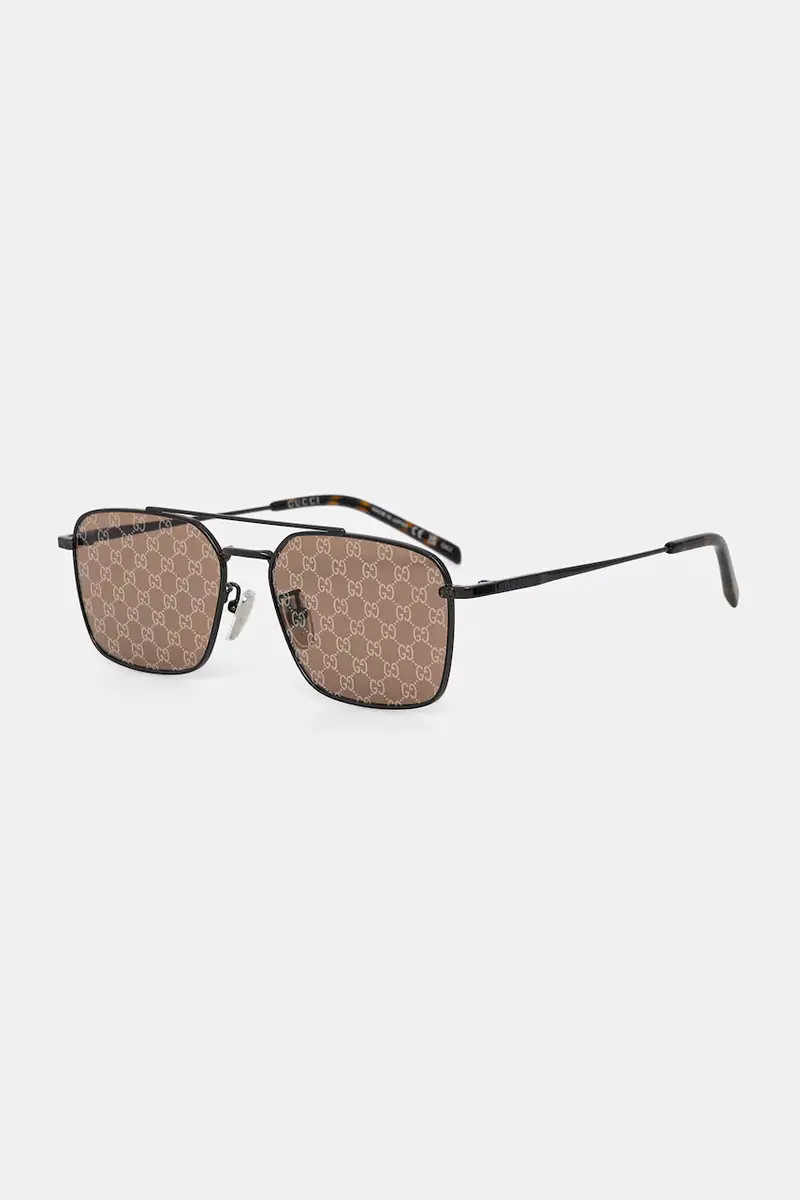 Gucci Occhiali da sole Uomo Grigio 3770313 miniatura 2