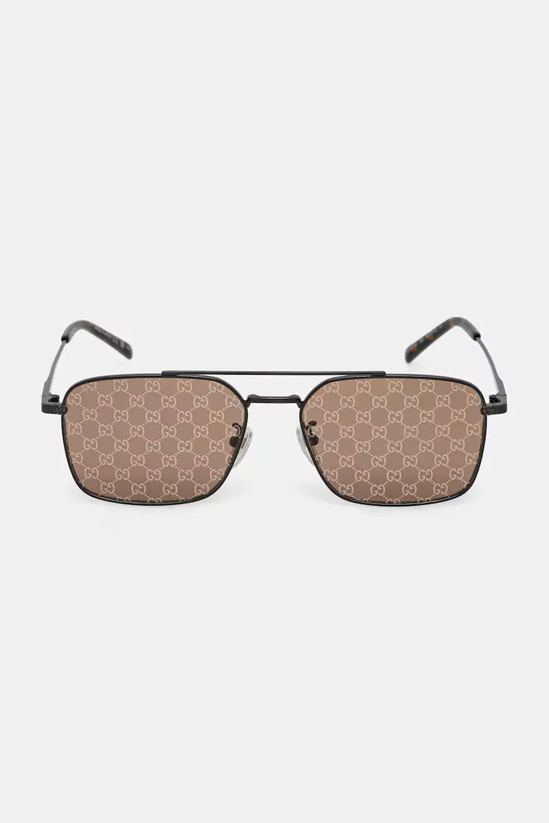 Gucci Occhiali da sole Uomo Grigio 3770313 miniatura 3
