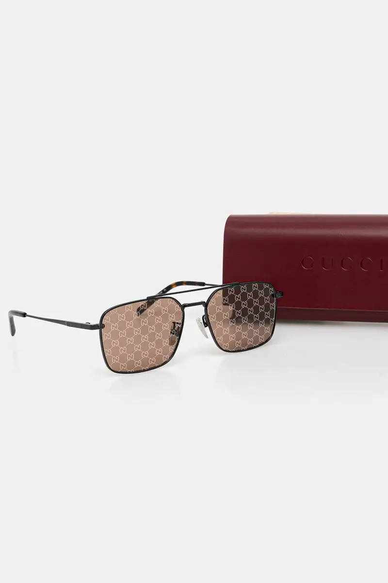 Gucci Occhiali da sole Uomo Grigio 3770313 miniatura 5