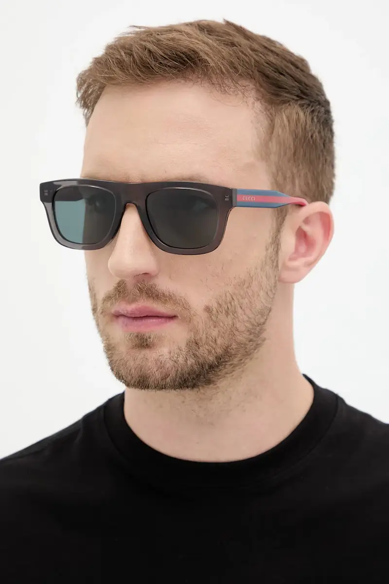 Gucci Occhiali da sole Uomo Grigio 3770318