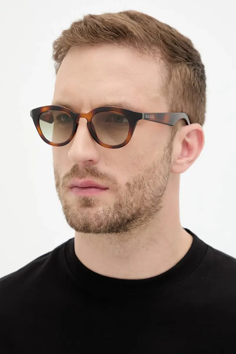 Gucci Occhiali da sole Uomo Marrone 3772128