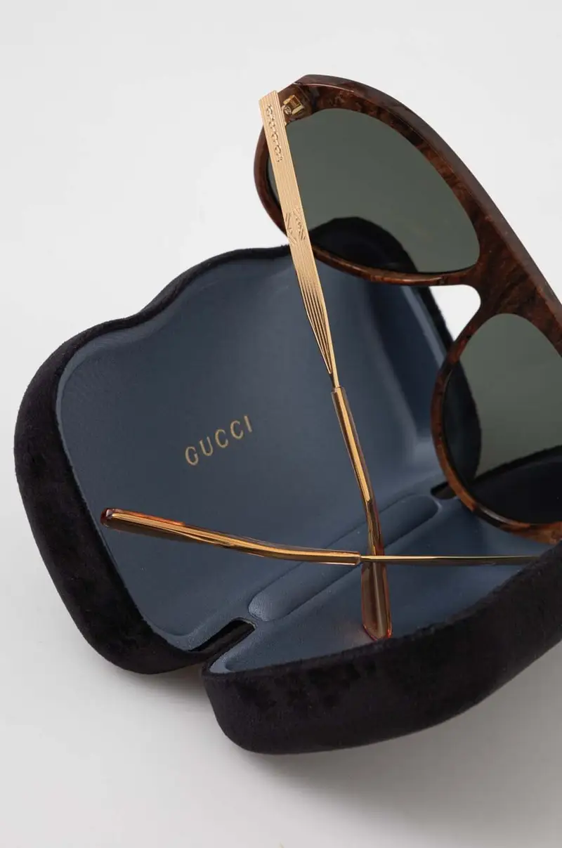 Gucci Occhiali da sole Uomo Nero 3262106 miniatura 5