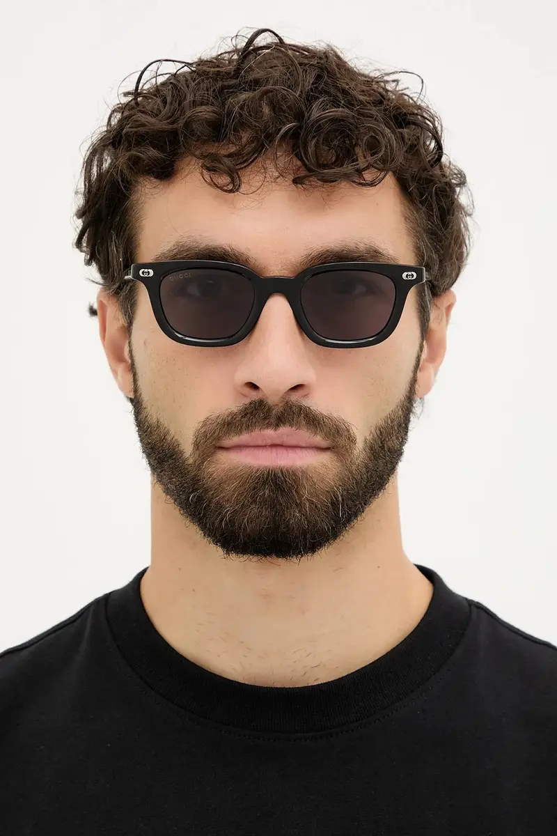 Gucci Occhiali da sole Uomo Nero 3776818 miniatura 5