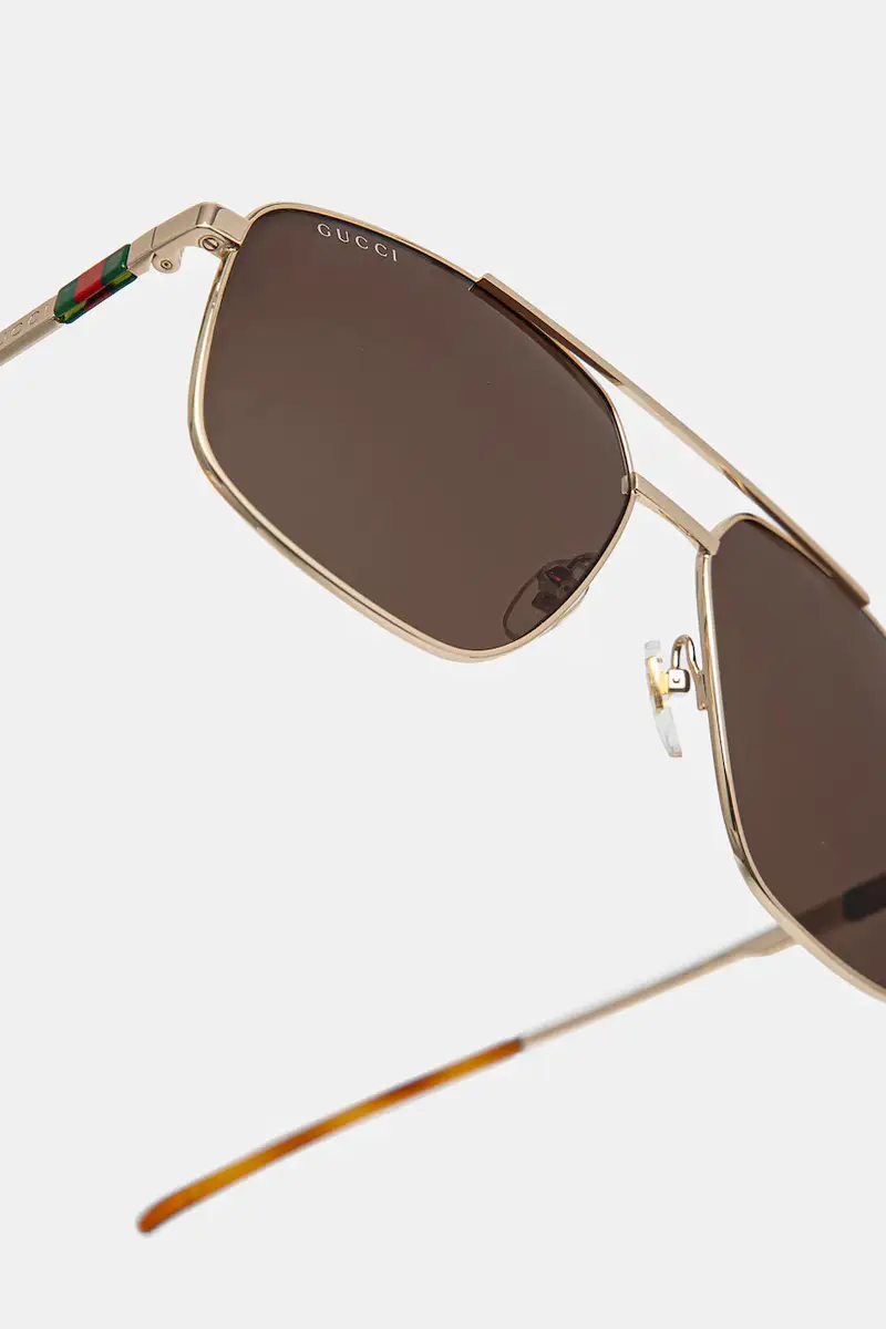 Gucci Occhiali da sole Uomo Oro 3276207 miniatura 4