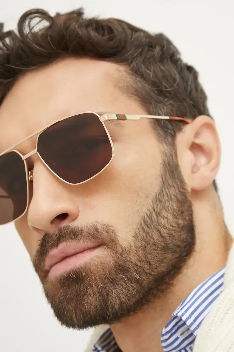 Gucci Occhiali da sole Uomo Oro 3276207