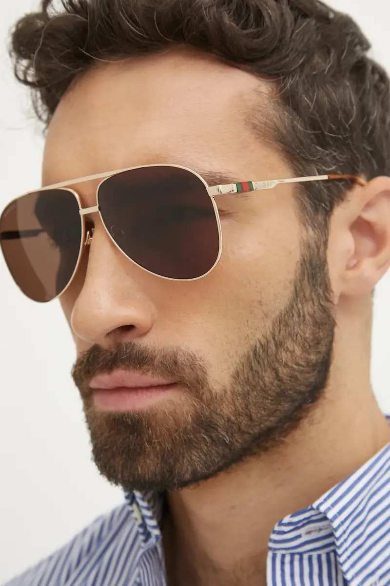 Gucci Occhiali da sole Uomo Oro 2233379