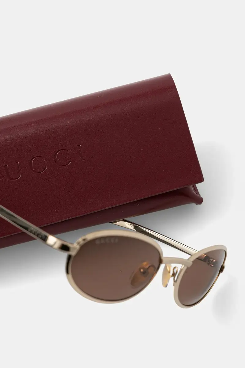Gucci Occhiali da sole Uomo Oro 3778990 miniatura 4