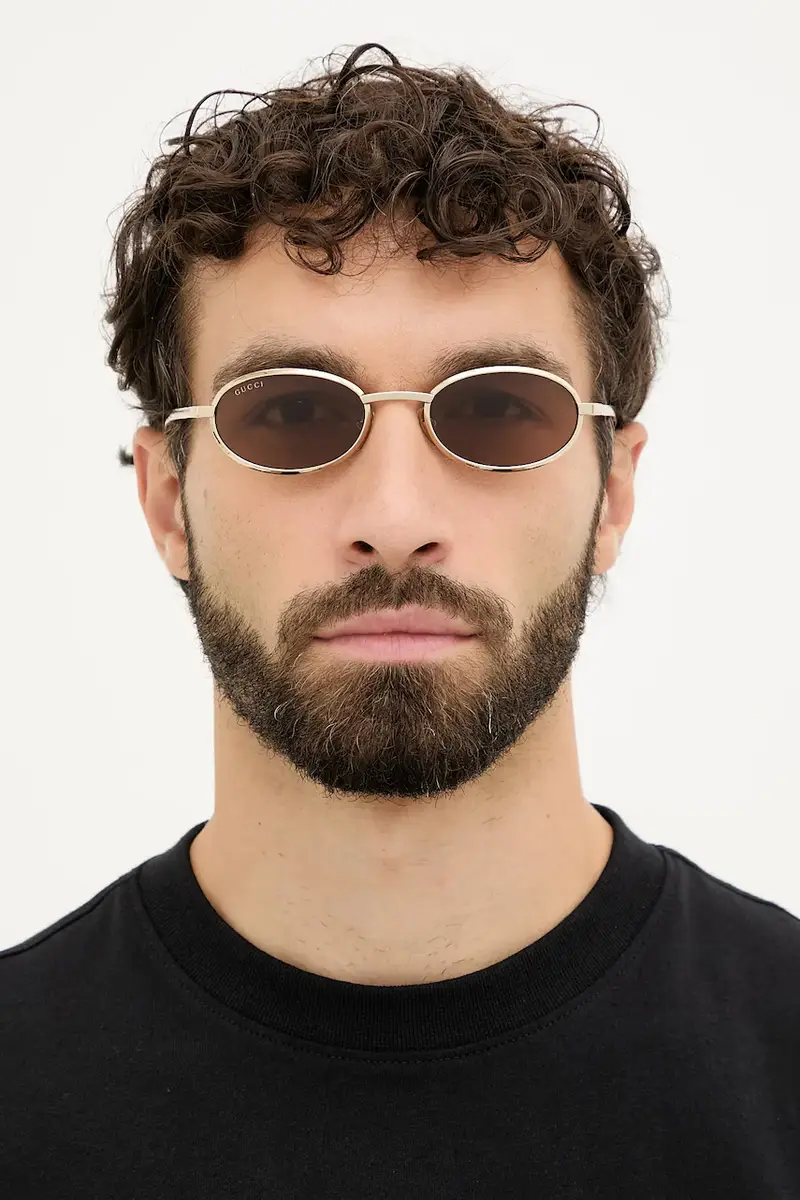 Gucci Occhiali da sole Uomo Oro 3778990 miniatura 5