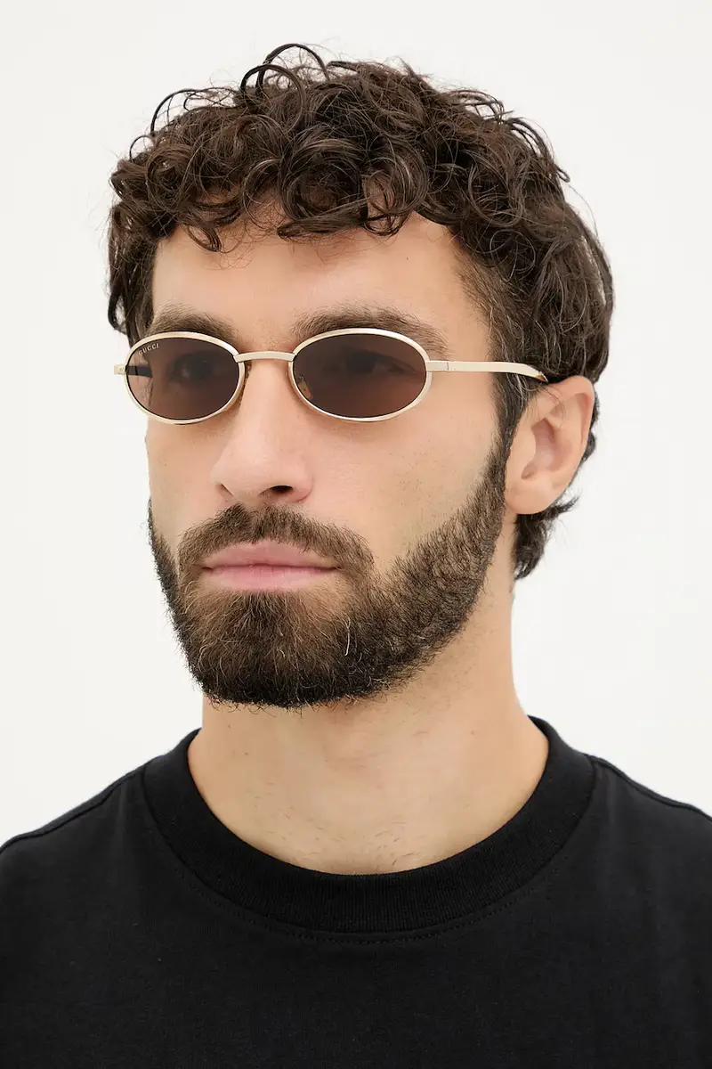 Gucci Occhiali da sole Uomo Oro 3778990