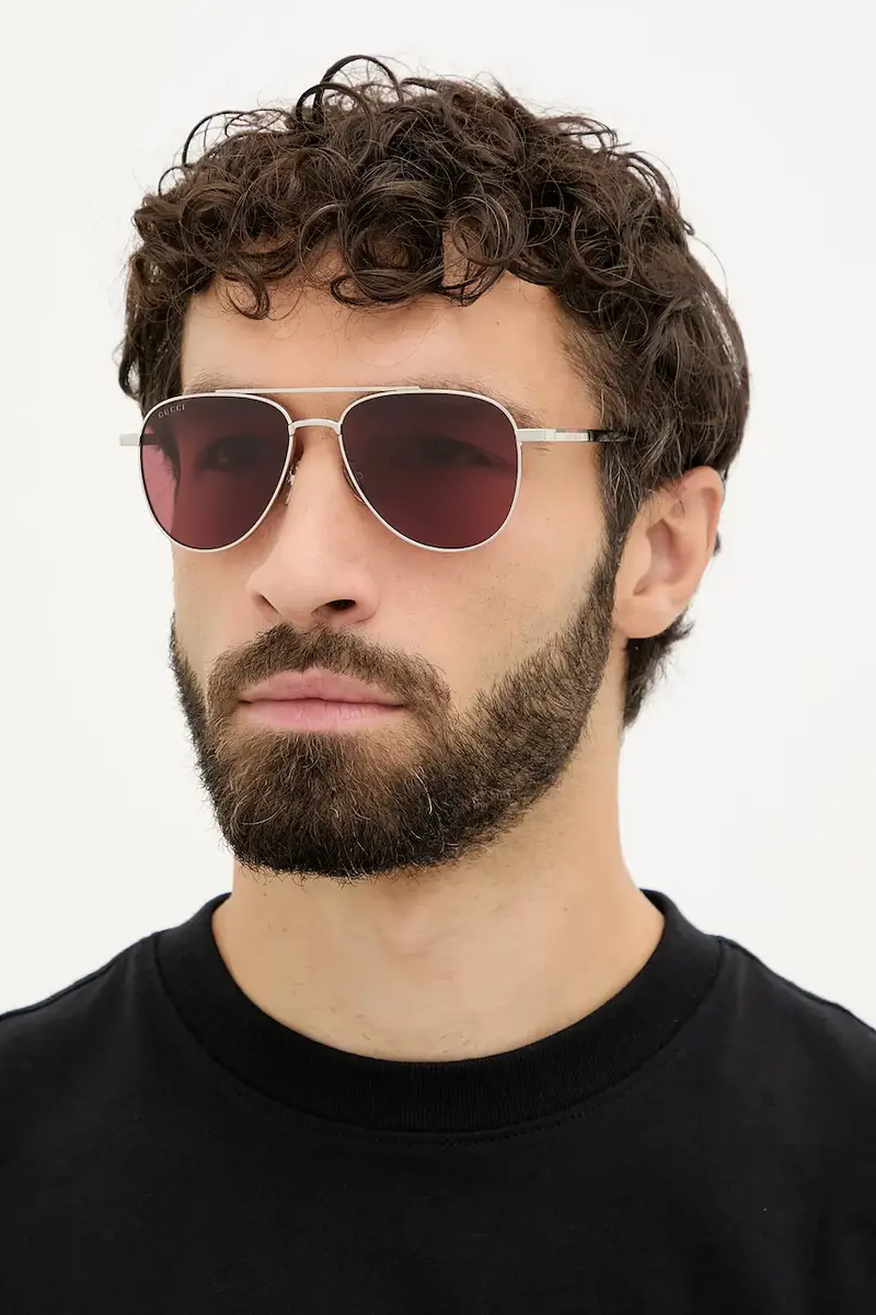 Gucci Occhiali da vista Uomo Argento 3764548