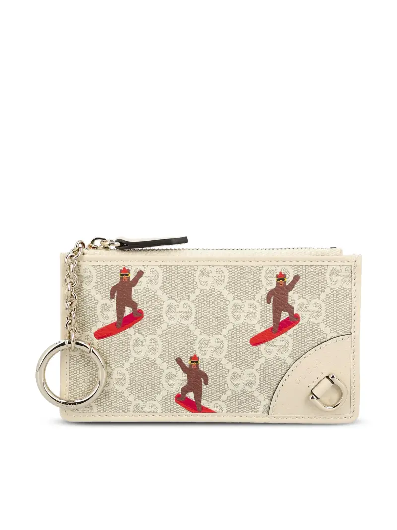 Portachiavi GG stampato BEIGE